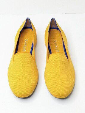 Rothy's The Loafer Casual Slip-On Flats Lemondrop Knit Womens 11